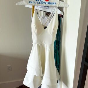 Windsor halter white dress with tags. Never worn